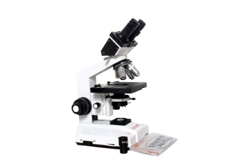 Janosci LABWELL Binocular Microscope | High-Precision Optical Microscope | Durable Metal Body | 100V–220V | White & Black | Ideal for Laboratories, Research, Doctors, Students & Interns