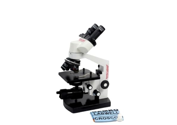 Janosci LABWELL Janoscilabwell Metal White 1500X Magnification Binocular Vet Cordless Led Medical Biological Microscope